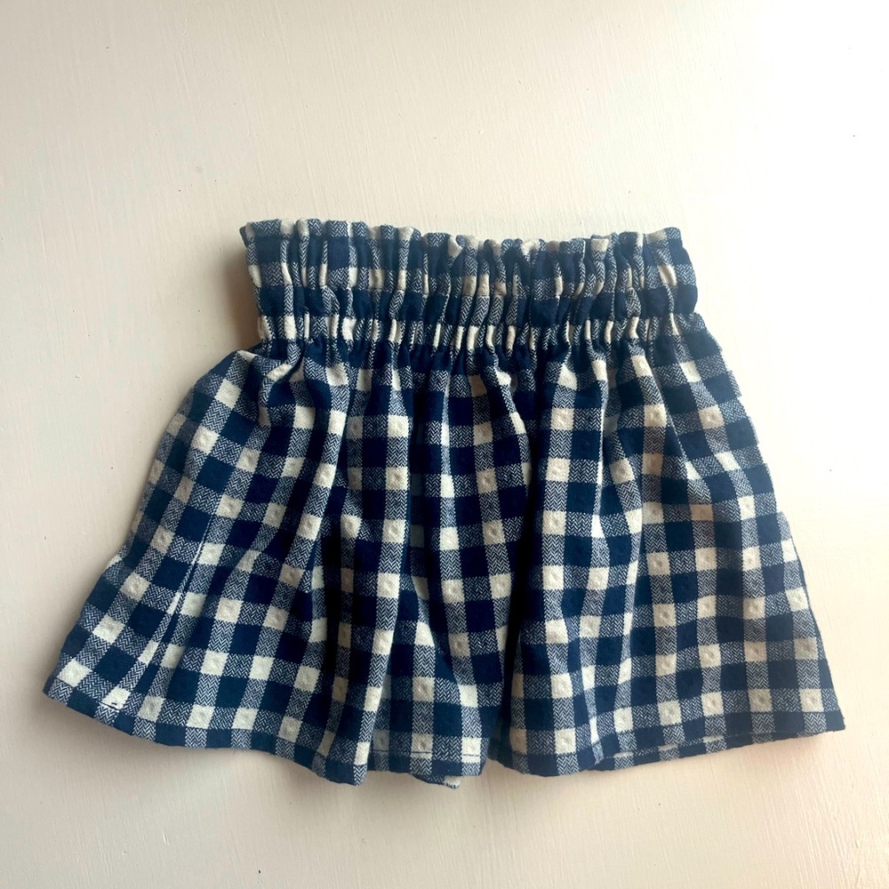 Zara Gingham Flannel Skirt
